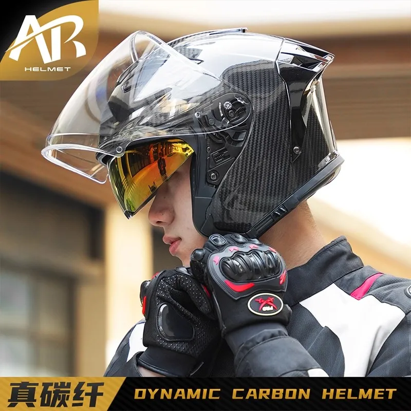 

RSV 3/4 Helmet Male Motorcycle Half Helmet Electric Car Summer 3C Certification Safety Helmet 오픈헬멧 Casco Moto