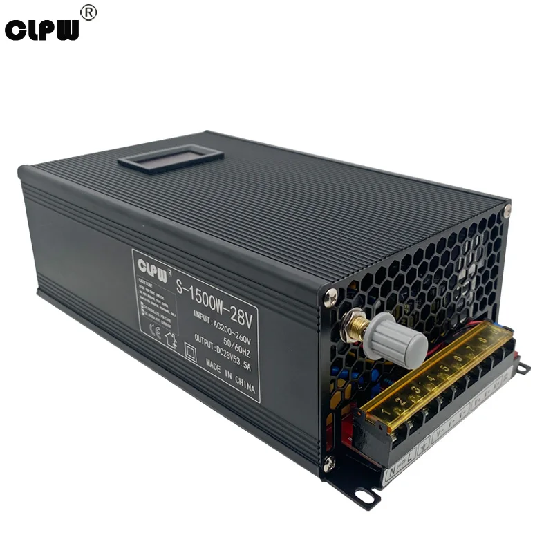 CLPW Adjustable 1500W Switching Power Supply 0-12V 13.5V 15V 24V 28V 36V 48V 60V 72V 80V 90 110V 120V AC TO DC Industrial SMPS