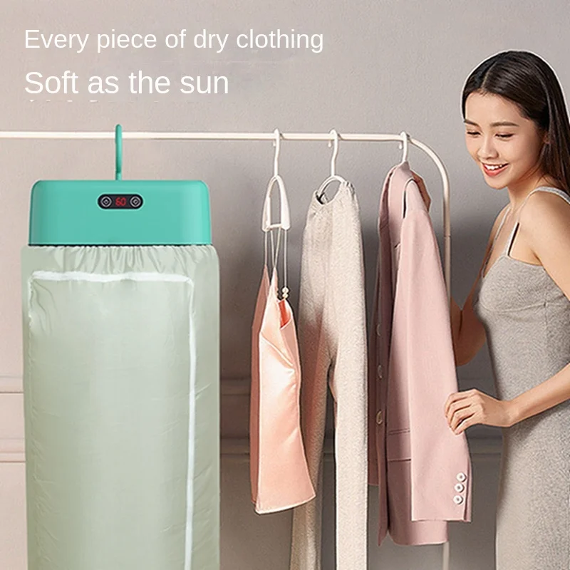 Foldable Smart Laundry Dryer Multifunctional Garment Hanger Dryers Portable Clothes Dehumidifier for Dormitory