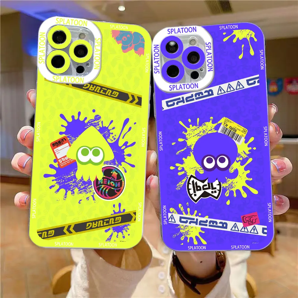 Cartoon Splatoon 3 Game Cover Phone Case For Xiaomi POCO X5 X4 X3 NFC GT M4 M3 11 11T PRO LITE NE 4G 5G TPU Case Funda Shell