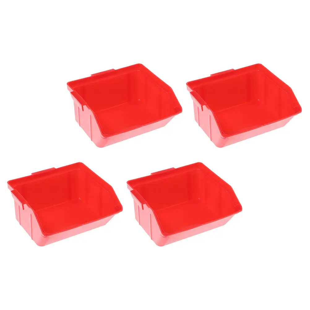 4Pcs Tool Organizer Stackable Storage Bins Reusable Multi Functional Parts Box for Efficient Home Office Organization view 4
