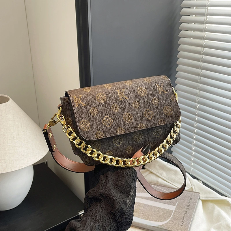 Damen-Umhängetasche im Luxus-Stil, beliebtes Design, Damen-Umhängetasche mit Kette, klassischer Modetrend, Damentasche