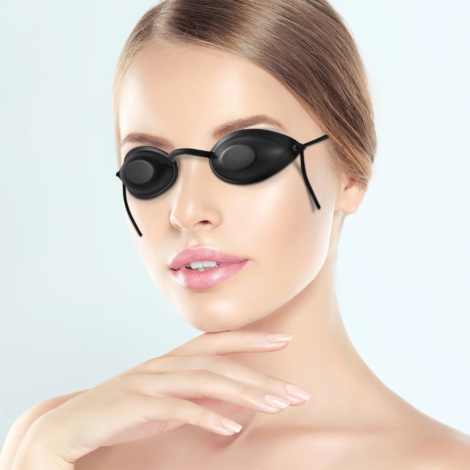 

2 set Ipl Eye Protection Goggles Eye Patch For Uv Led Tattoo Removal Teeth Whitening With Storage Case Durable