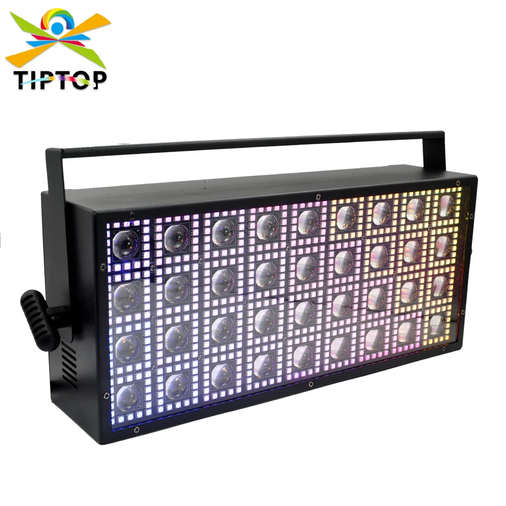 TIPTOP 250W Stage DMX Led Matrix Pixel Panel Digital Light RGB Warm White Pattern Number Flat Led Display Screen Board