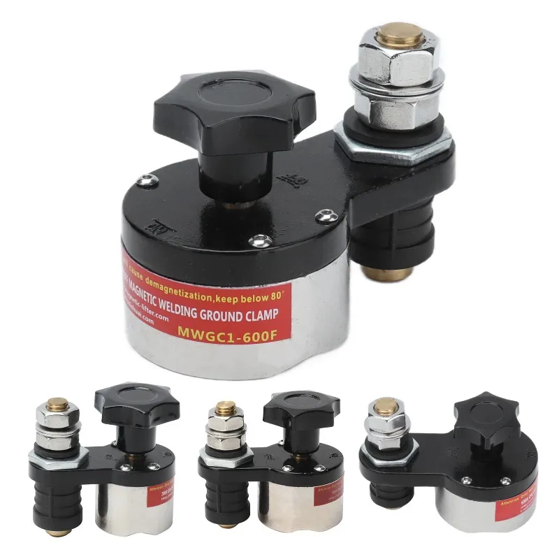 Magnetic welding grounding device, magnetic fixation, joint clamp connection switch, durable, adjustable switching bracket