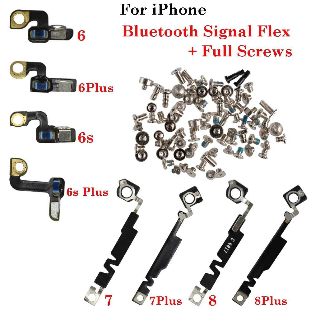 NFC Camera Clip Bluetooth + Full Screws For iPhone 6 6s 7 8 Plus Bluetooth Signal Antenna Flex Cable