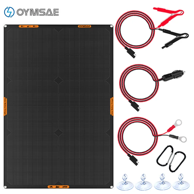 

30W Solar Car Battery Charger Portable 12V Trickle Battery Charger & Maintainer Waterproof Solar Panel for Car Boat Automotive