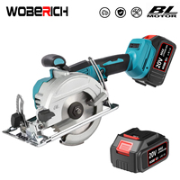 Brushless 5Inch 125mm Mini Electric Circular Saw Cordless 0-45° Adjustbale Woodworking Power Garden Tool For Makita 18V Battery