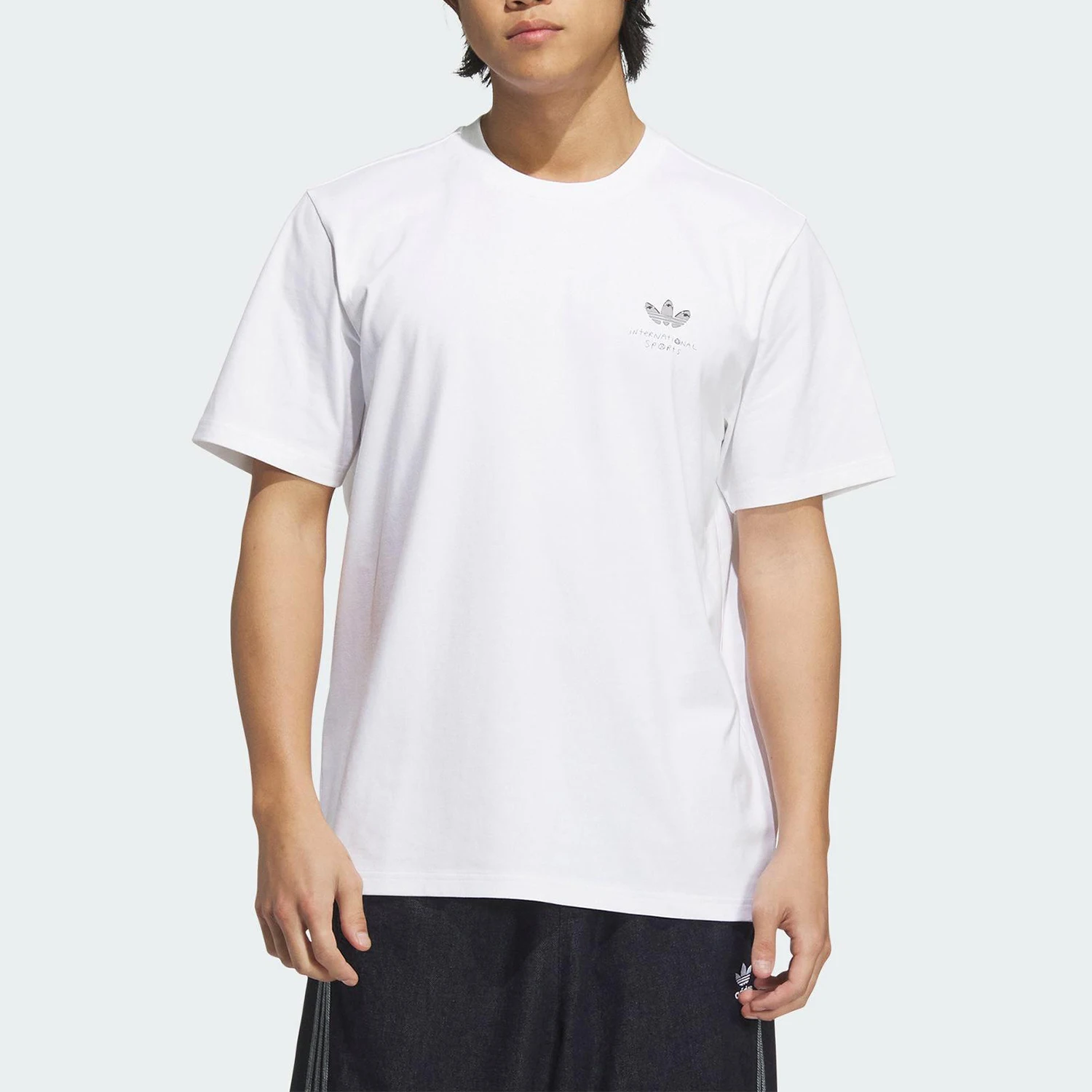 

Adidas genuine HJ TRASH T-SHIRT Men's Casual Short-Sleeve T-Shirt KA2248