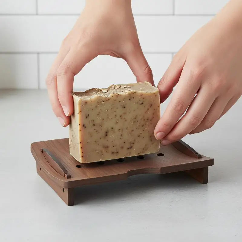 New Wood Soap Box Natural Wooden Bath Soap Holder Creative Fashion Tray Prevent Mildew Drain Box Kitchen Bathroom Washroom Tools