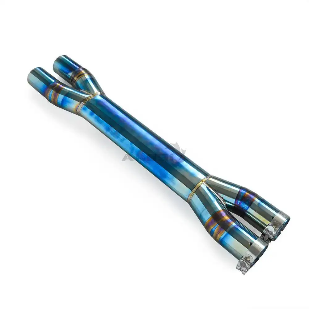 Titanium exhaust pipe middle pipe for Maserati Gran Turismo GT 4.7 4.2  2008-2023 x pipe high-performance exhaust system
