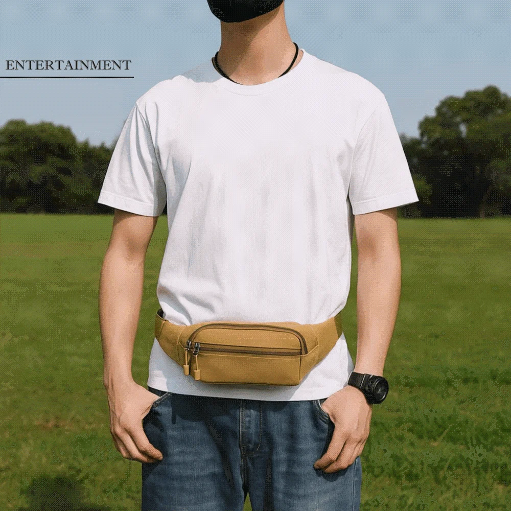 

Gym Bag Adjustable Sports Waist Bag Large Capacity Lightweight Running Fanny Pack Portable Crossbody Bag Cycling