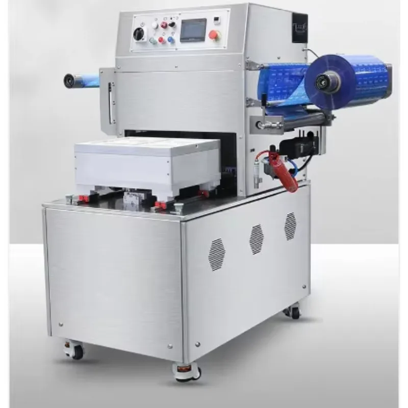 Semi Automatic Plastic Food Meat Tray Container Seal Sealing Packing Machine