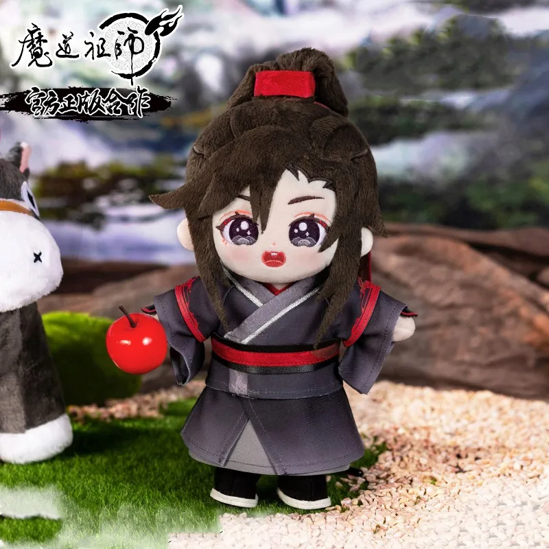 Anime Mo Dao Zu Shi Plush Toy Wei Wuxian Lan Wangji Plush Dolls Little Apple Donkey Plushie Figure Soft Stuffed Dress Up Toys