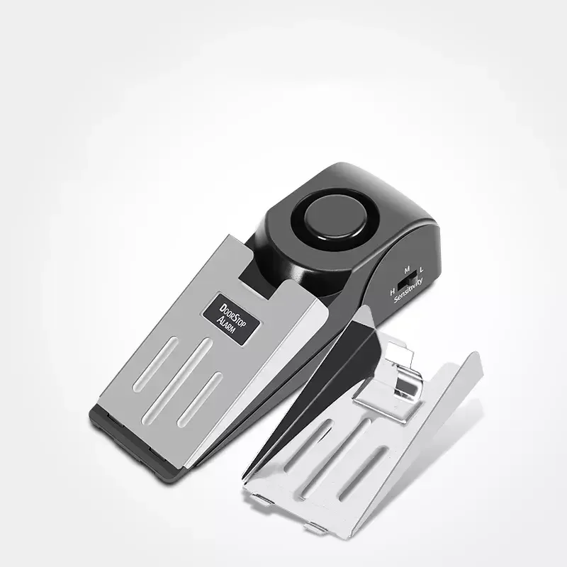 Factory Hot Sale Portable Anti‑theft Door Stop Alarm Emdmak 120dB Security Door Alarm Stopper Hardware Accessories