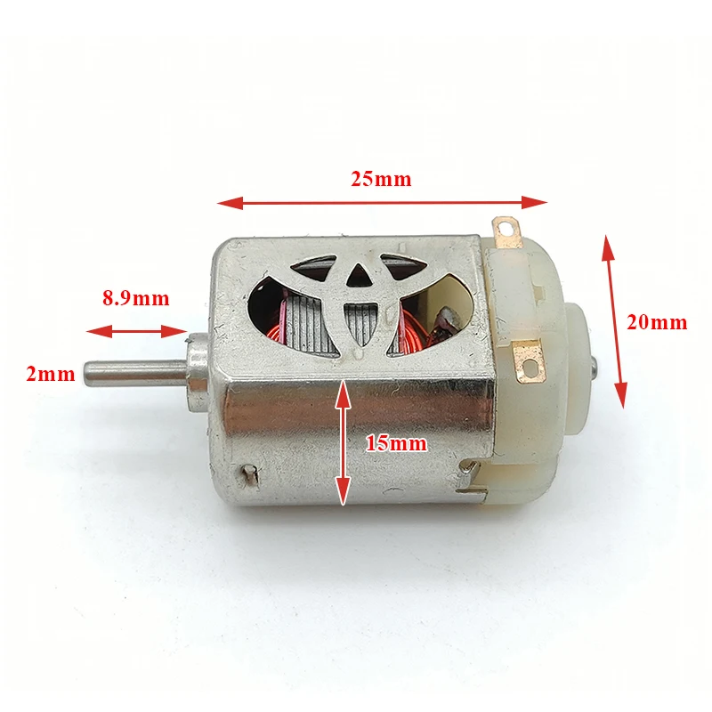 FC-130SA Micro 130 Motor DC 2.4V-3.2V 32000RPM-42000RPM Ultra-high Speed Mini 20mm Electric Motor DIY RC Toy 4WD Racing Slot Car