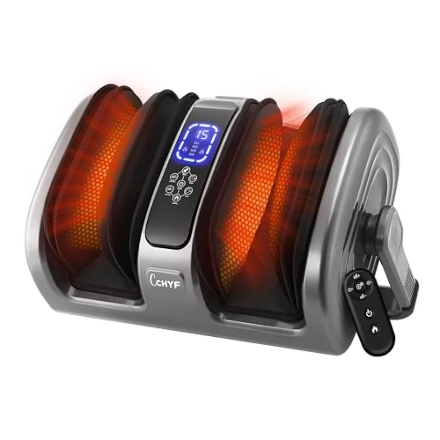 

Shiatsu Foot Massager with Heat Foot and Calf Massager Machine with Kneading Roller Tissue for Relaxation Plantar Fasciitis Pai