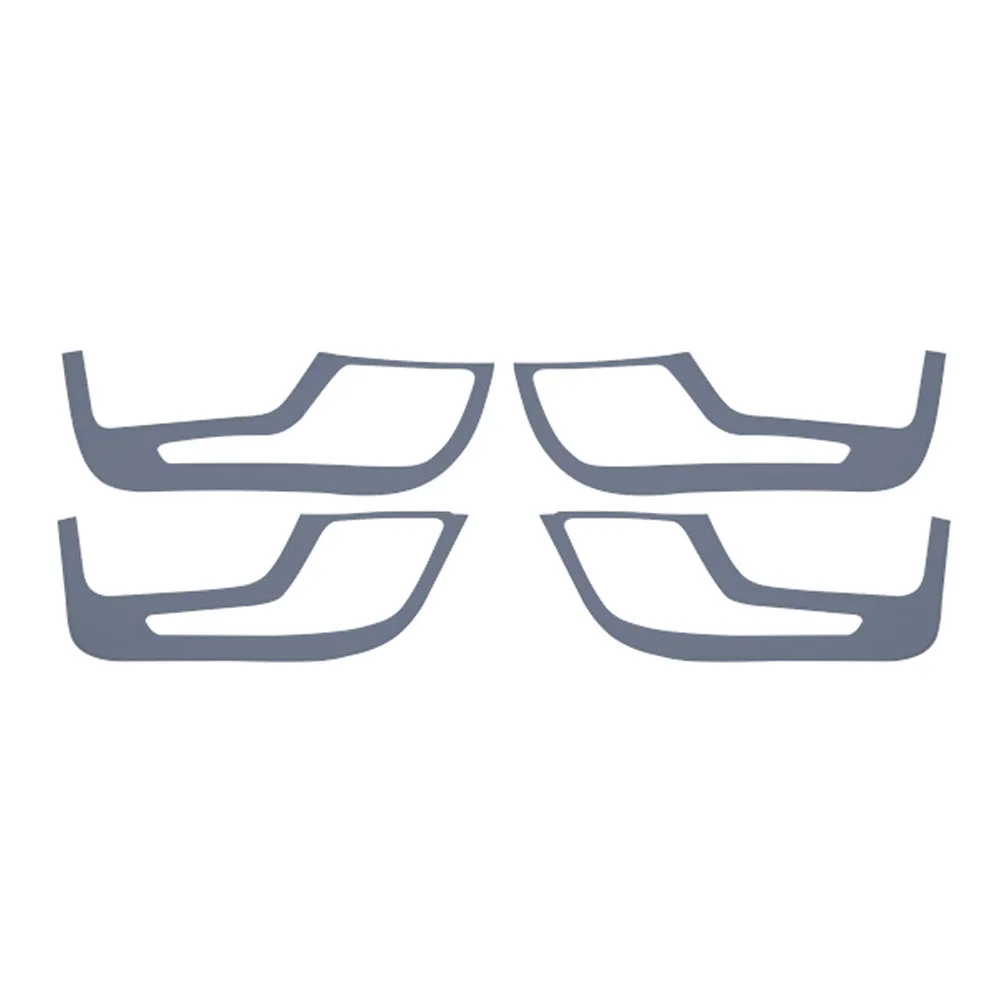 4 Pcs Car Door Kick Pad For ZEEKR 9X 2025 2026 Car Modification Accessories Original Color Thickened Leather Protective Tape