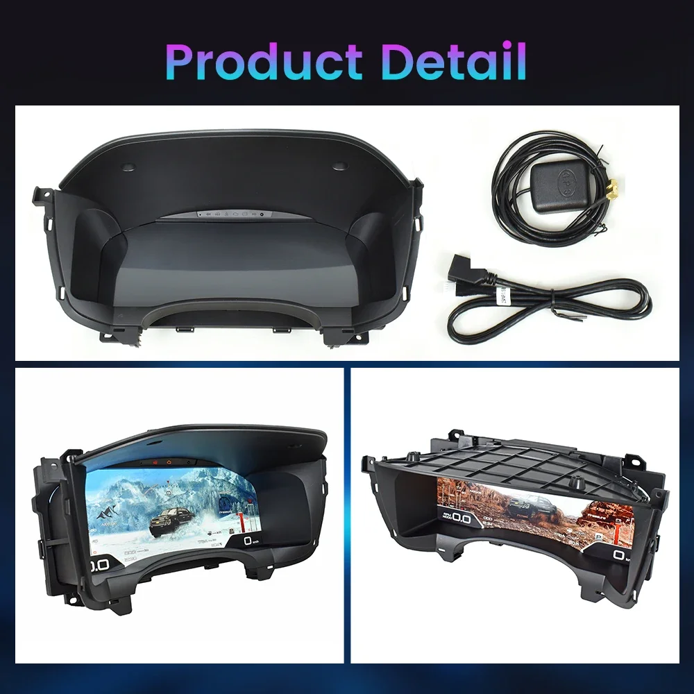 For Chevrolet Silverado GMC Sierra 2007-2013 LCD Car Digital Dashboard Cluster Virtual Instrument Panel Speedometer Upgrade 15