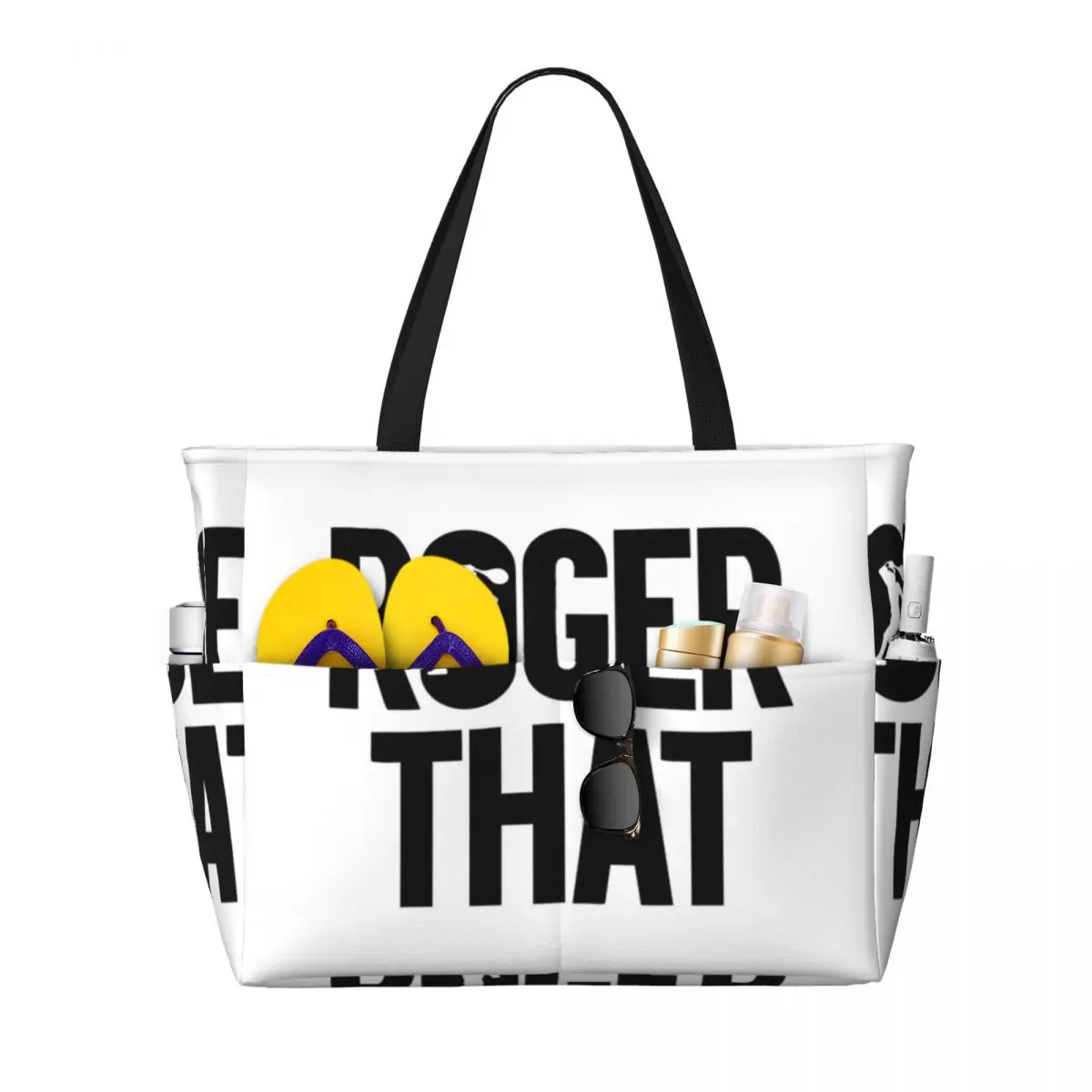 Roger Federer Beach Tote Bag Sport Gym Yoga Duffle Large Tote Bag Women Travel Bag Fitness bag