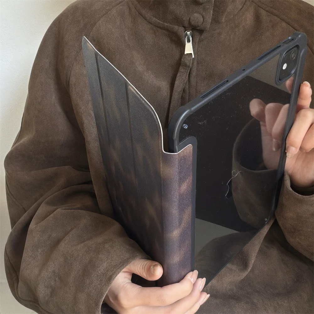 Stylowe etui na tablet do iPad Pro 11 2025 2024, Air, iPad 10. generacji, Air 5, 4, 10.9, iPad 7, 8, 9, 10.2, 5, 6, 9.7 cala, Air3 10.5, Mini 6. — zdjęcie produktu 5