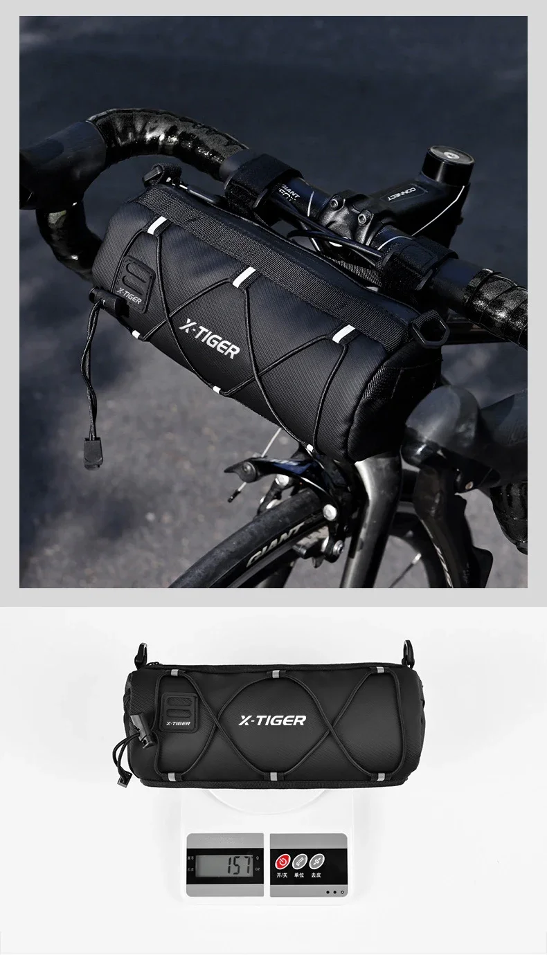 X-TIGER Fahrradtaschen Lenker Mehrzweck Schulter Sicherheit Wasserdicht MTB Rennrad Rahmen Schlauchtasche Umhängetaschen Fahrradtasche – Detail 15
