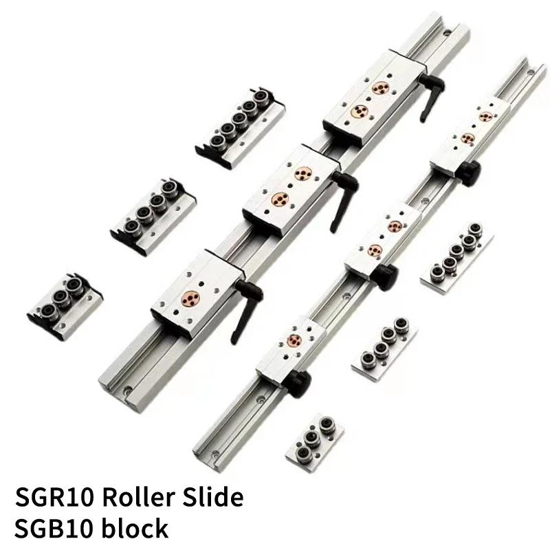 

Built-in dual-axis Linear Guide 28mm SGR10 Roller Slide SGB10 block SGR10 guide Length 200 300 500 600 800 900 Woodworking Slide