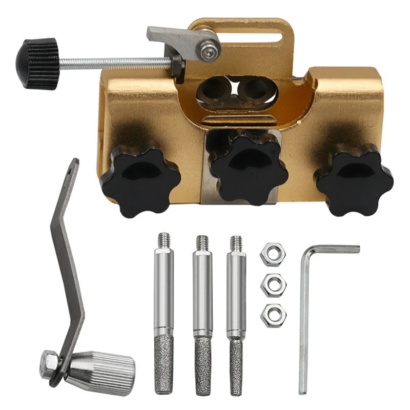 AA86 Armband Schleifer Tragbare Handkurbel Kette Schleifer Set Kette Clamp Spitzer Kette Schleifer Schnell Schleifen Werkzeug Langlebig Gehen