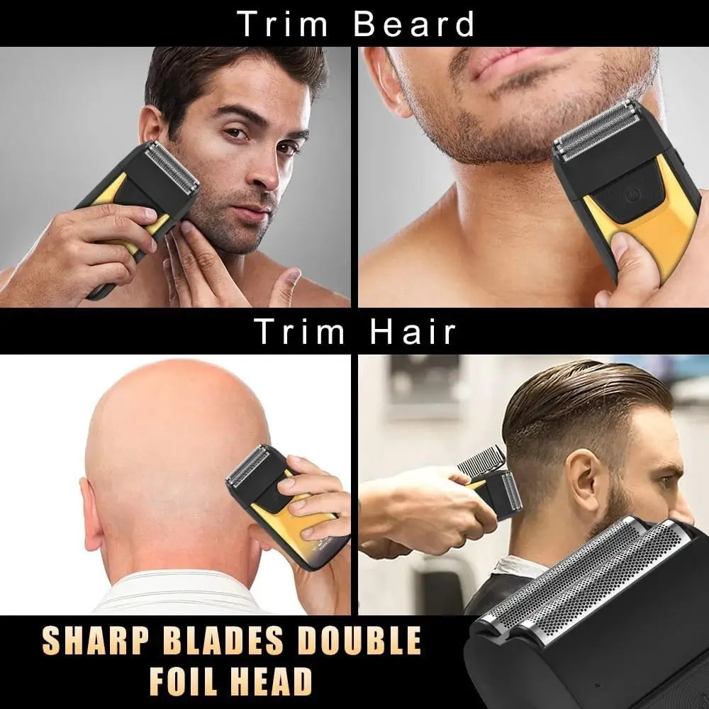 3-in-1-Haarschneidemaschine für Männer, Bartschneider-Sets, Elektrorasierer, Haarschneidemaschine, Trimmer, T-Klinge für Friseur, Zuhause, als Geschenk – Detail 13