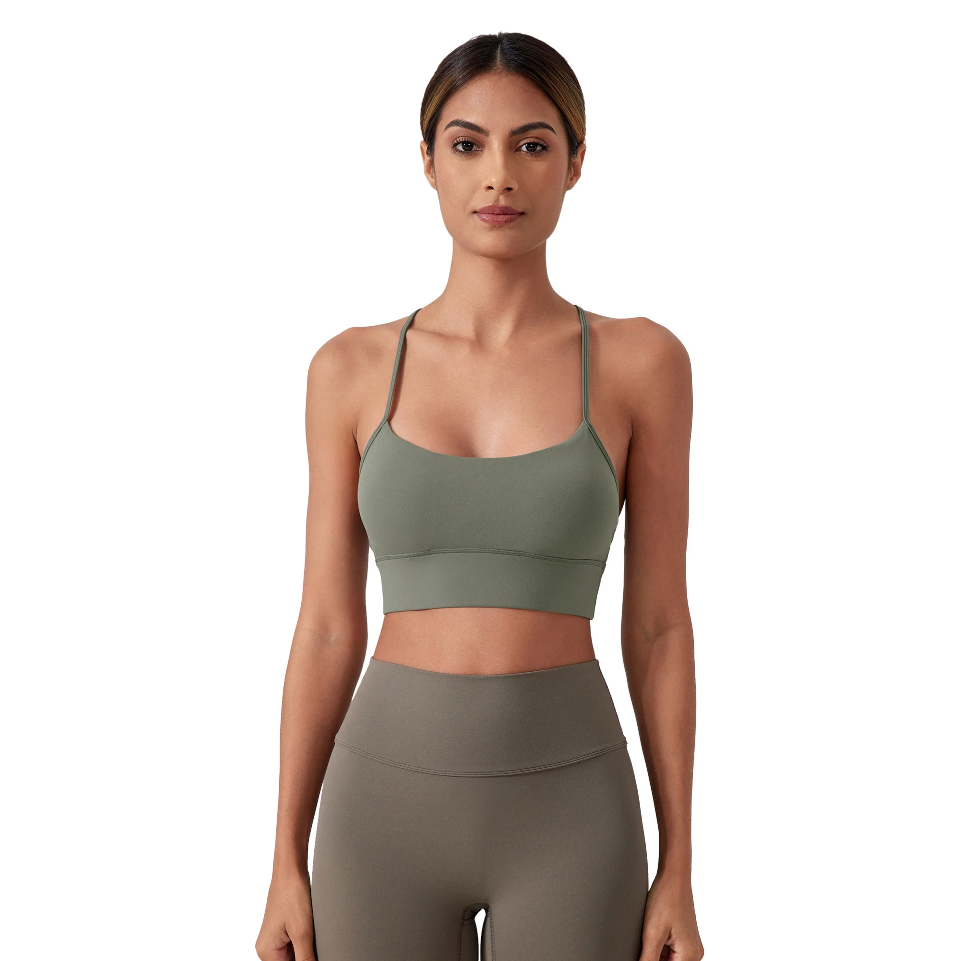 

Mermaid Curve New Style Running Sports Underwear for Women bra Sexy Y-Shaped Shock-Proof Push-Up Yoga Sports Bra