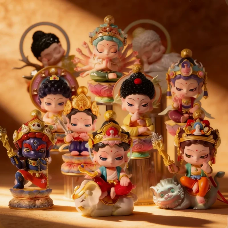 Genuine Chinese Zodiac Blind Box Toy Pvc Buddha Guardian Of The Birth Figure Ornament Art Style Traditional Culture Trendy Gift