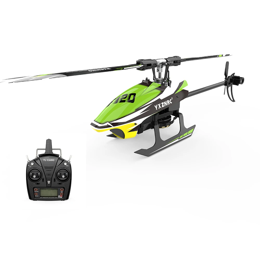 YU XIANG F120 RC Helicopter 2.4G 6CH 3D6G Brushless Direct Drive Flybarless Compatible with FUTABA S-FHSS