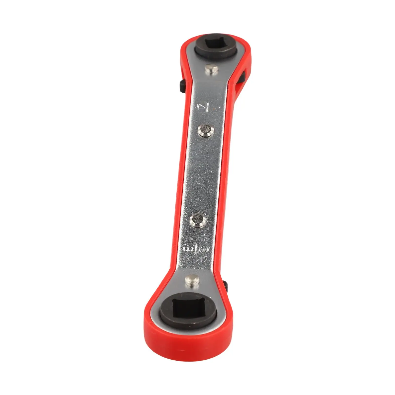 Double Headed Square Ratchet Wrench 1/4 3/8 5/16 Inch For HVAC For Air Conditioning Refrigeration Compressor Valve Repair Tool