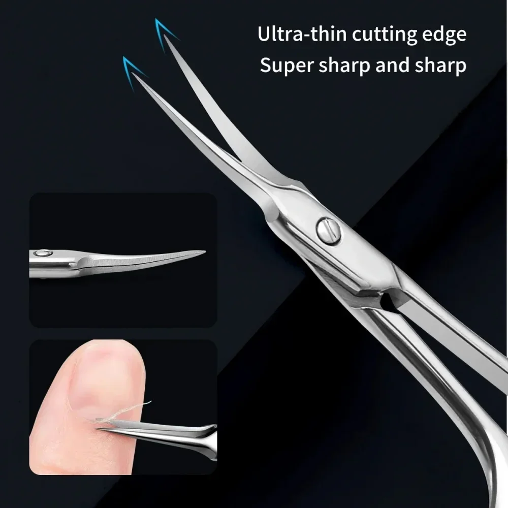 Russische Schere für abgestorbene Haut, superscharfe Darbs-Maniküre, vorgefertigter Edelstahl, professionelles Peeling – Detail 7