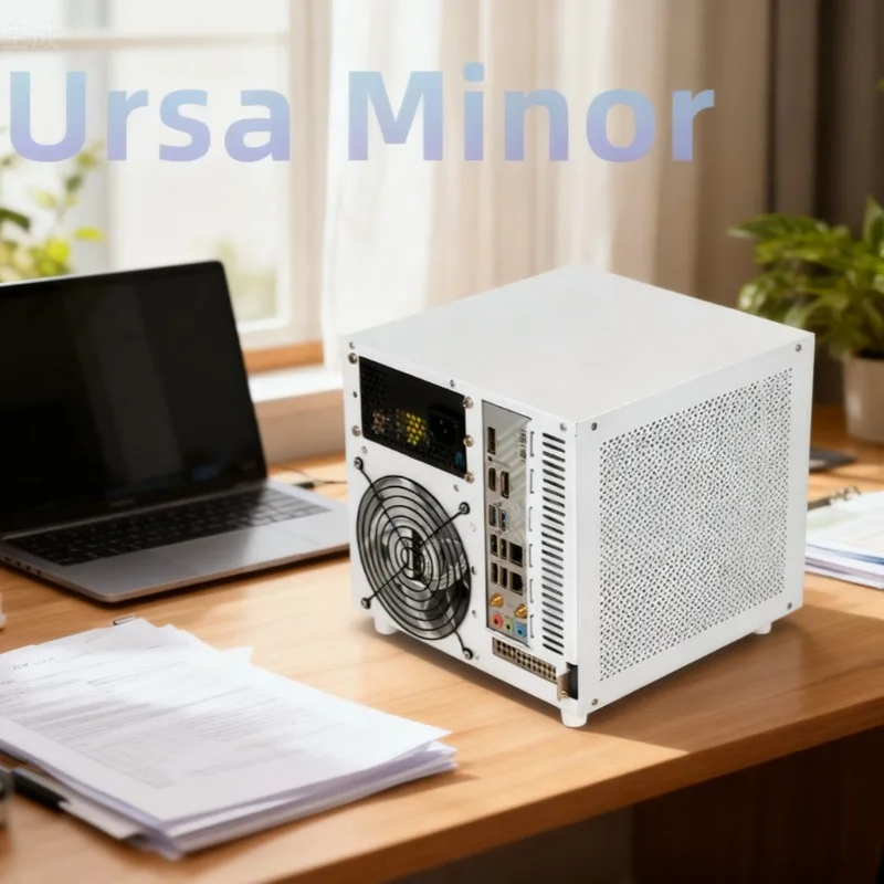 

Корпус ITX с 4 отсеками Ursa Minor NAS и объединительной платой, поддержка блока питания SFX/SFX-L, совместимый с UNRAID Synology Flying Bull, черный