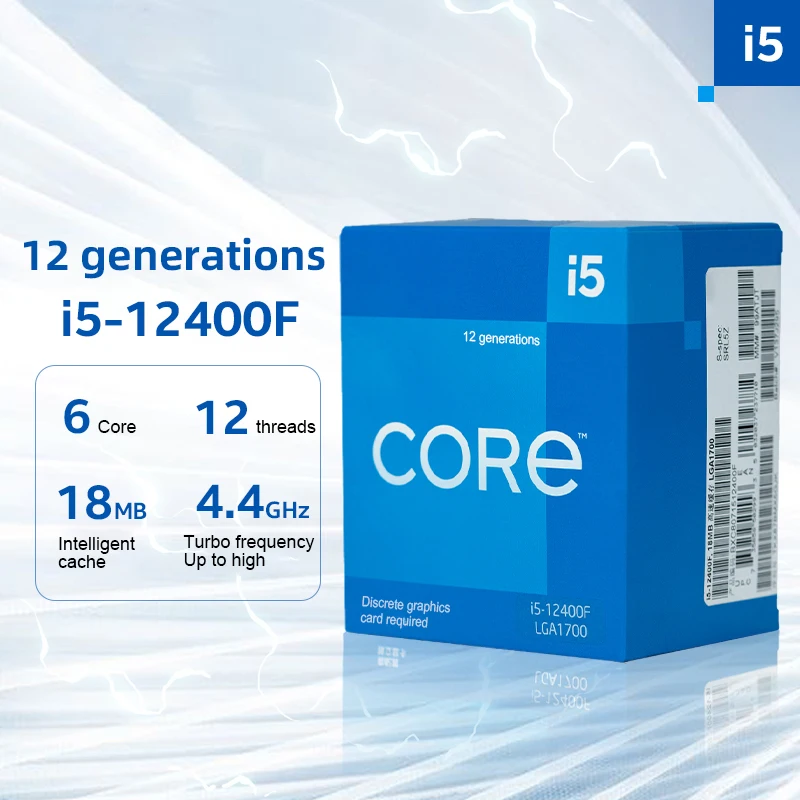 New I5 12400F Six Core 12 Thread Cpus Scrap Computer Procesador Computadora X99 Motherboard Processor I9 I7 I5 CPU