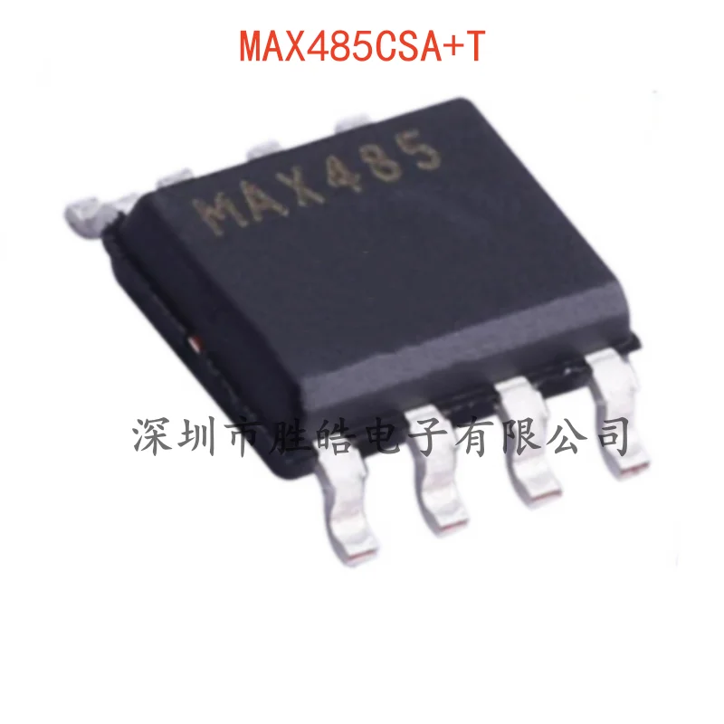 (5PCS)  NEW  MAX485CSA+T  MAX485   RS-485 / RS-422 Transceiver Chip    SOIC-8    MAX485CSA+T   Integrated Circuit