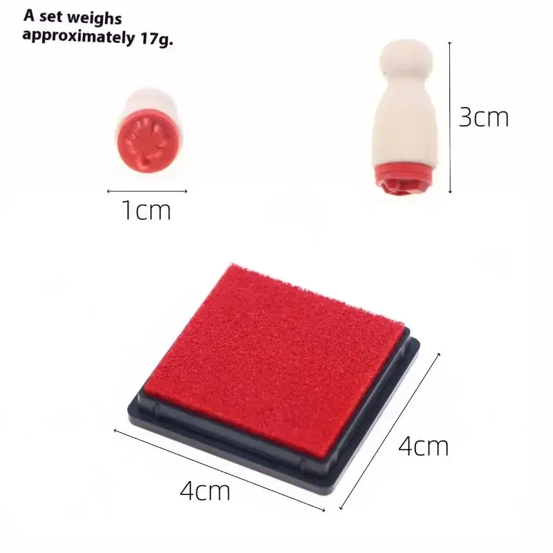 Mini maison de poupée Miniature en bois, 7 pièces, modèle de sceau de livre créatif, accessoires de meubles pour décoration de maison de poupée, jouets de jeu pour enfants