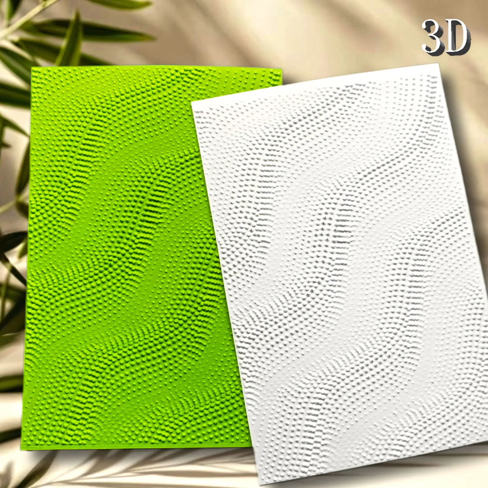 Feine, gepunktete, gewebte visuelle Bewegung, DIY-Prägeschablone aus Kunststoff, 3D-Prägeordner, geeignet für DIY-Sammelalbum, Kartenherstellung, Dezember