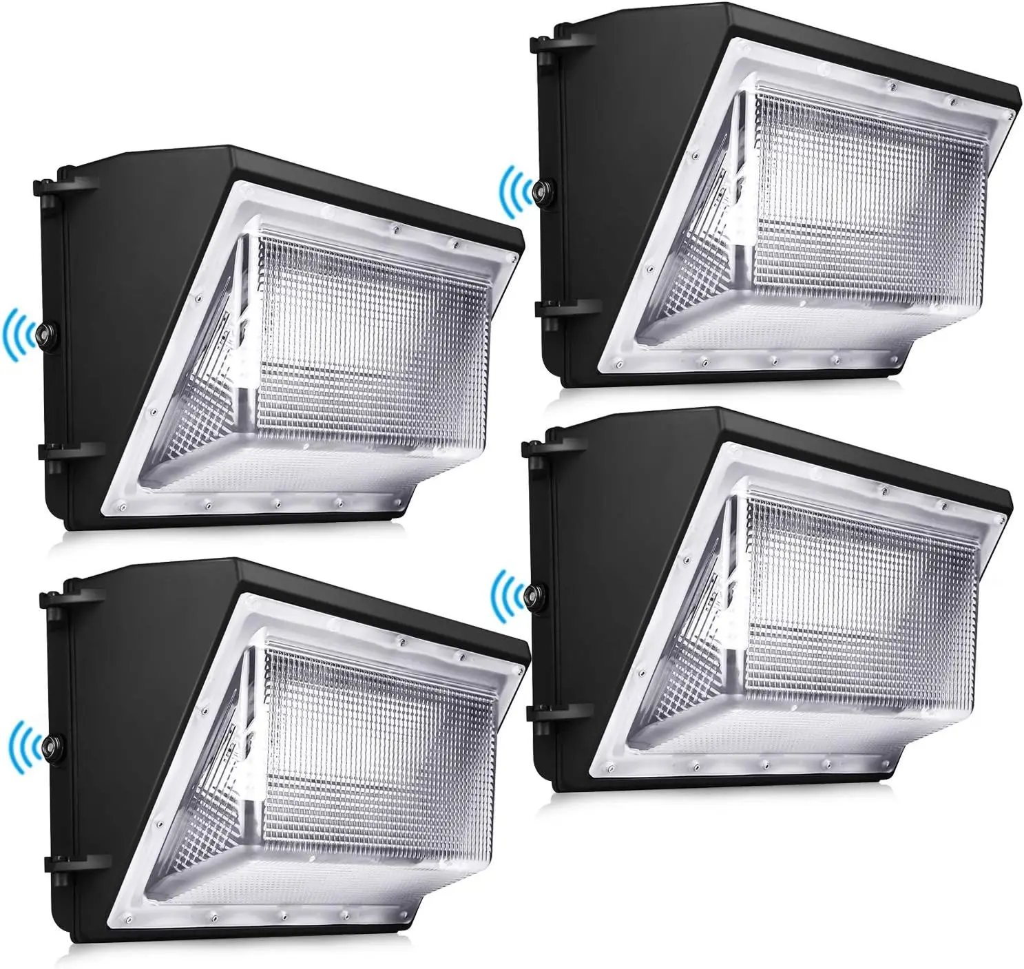 120W LED Wall Pack Light 4 Pack Dusk to Dawn with Photocell Outdoor Commercial Industrial Lights 840W HPS