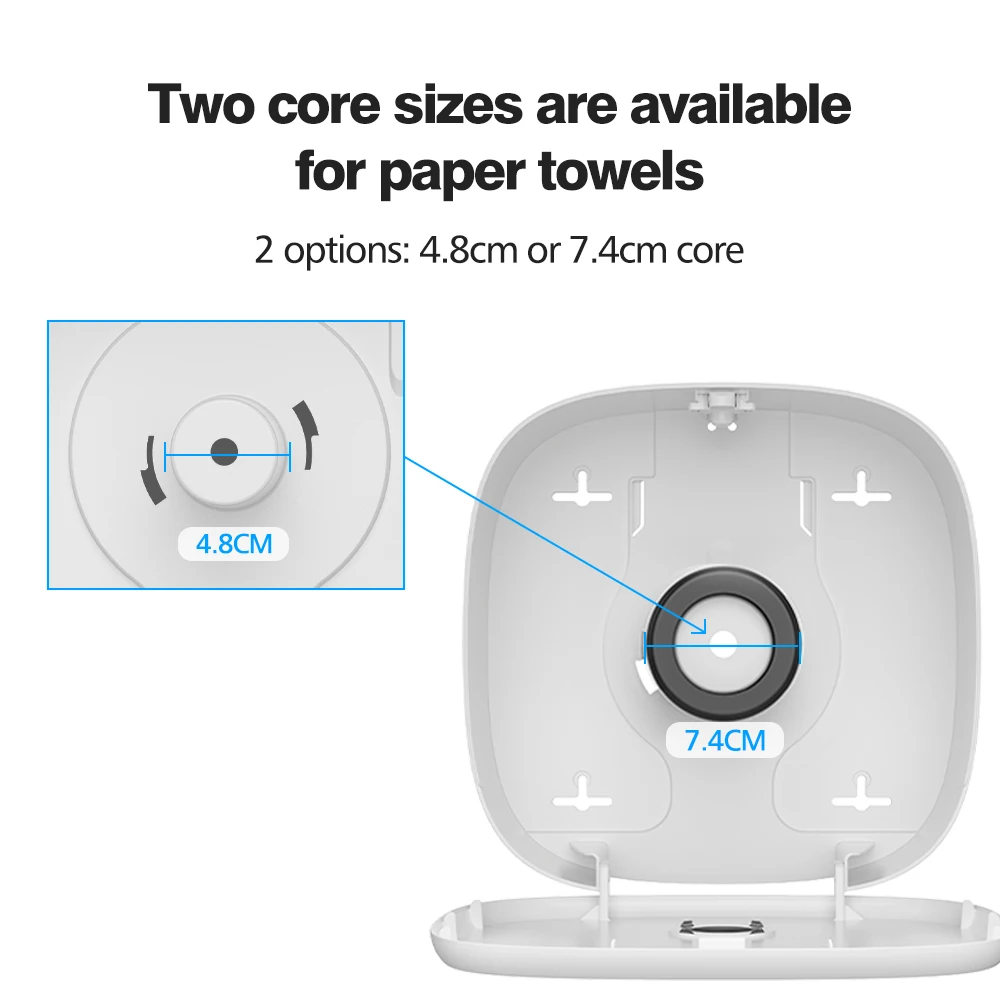 Modern anti-lock braking system  Plastic wall-mounted non-punch lockable large roll paper holder Tissue dispenser
