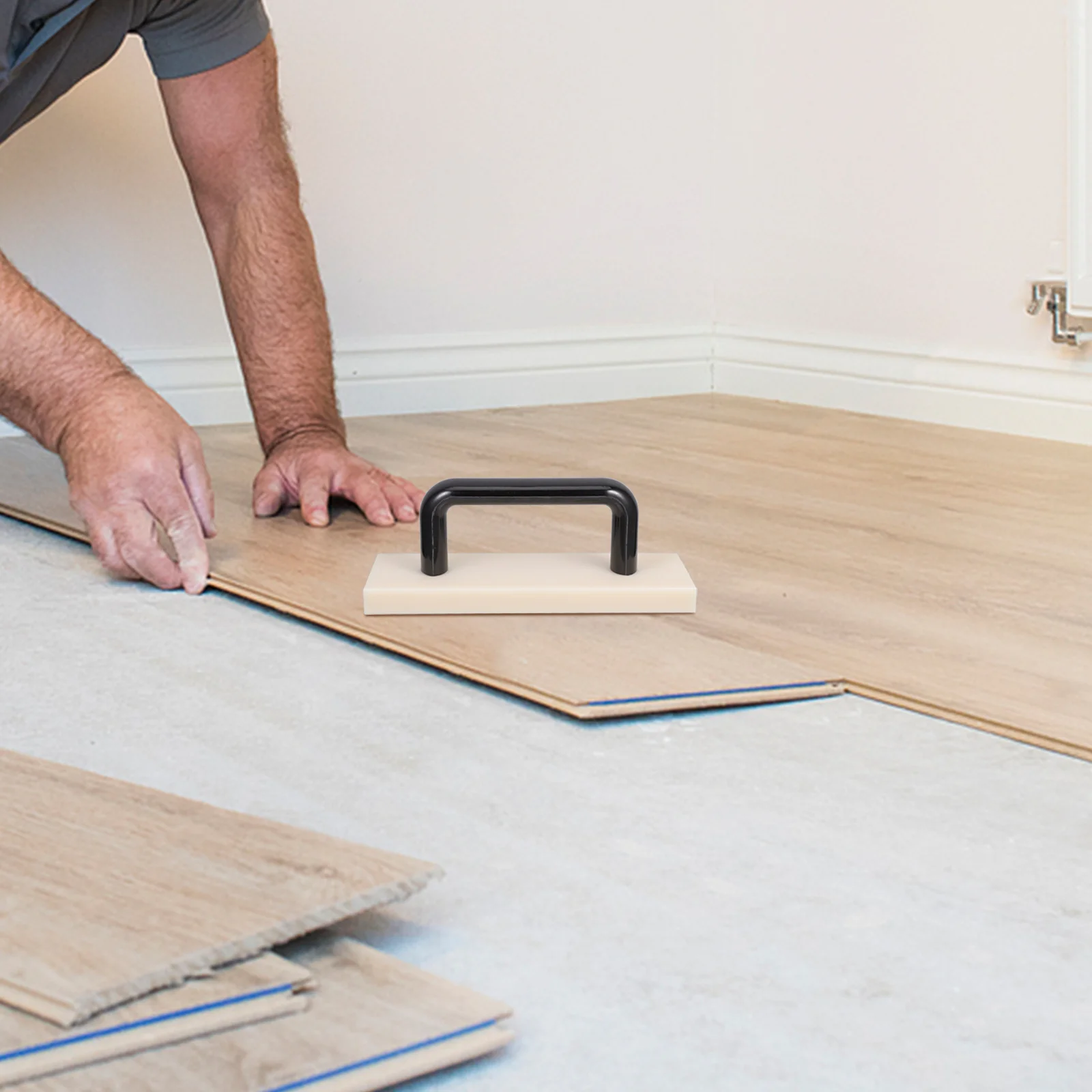 Bloco de batida de náilon lidar com ferramenta de instalação de piso essencial para piso de madeira laminado diy ferramenta de piso livre de riscos