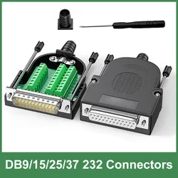 DB9 DB15 3+9 VGA Male Female Plug DB25 DB26 Breakout Connector Solderless 9Pin 15Pin 25Pin 26Pin 37Pin D-SUB RS232 Connector