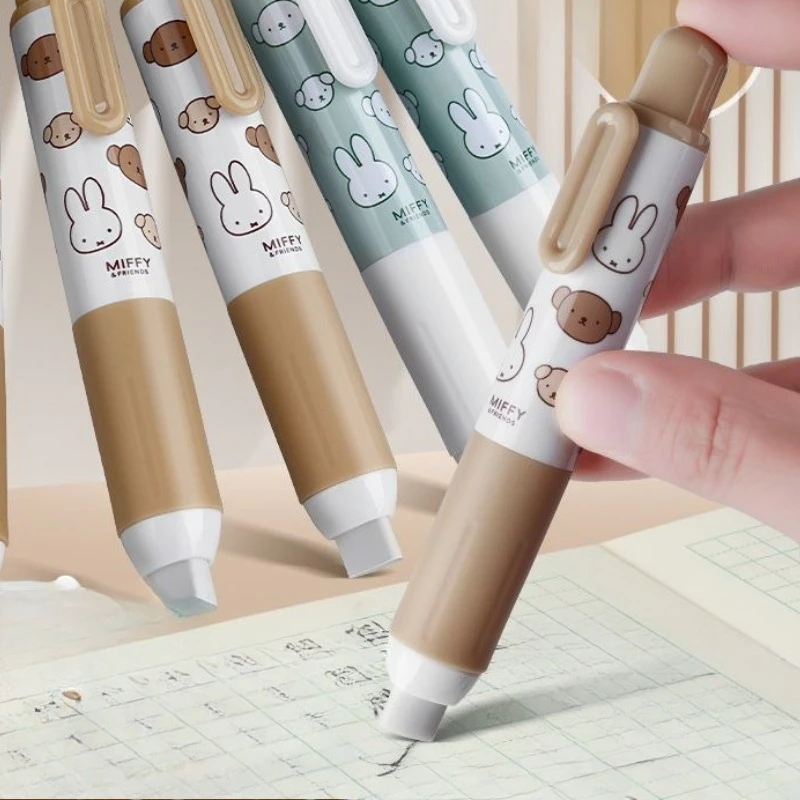 Cartoon Kawaii NewStyle Press Eraser Student Long Strip Clean Less Crumbs High Quality Easy To Use Practical Wipe It Clean Miffy
