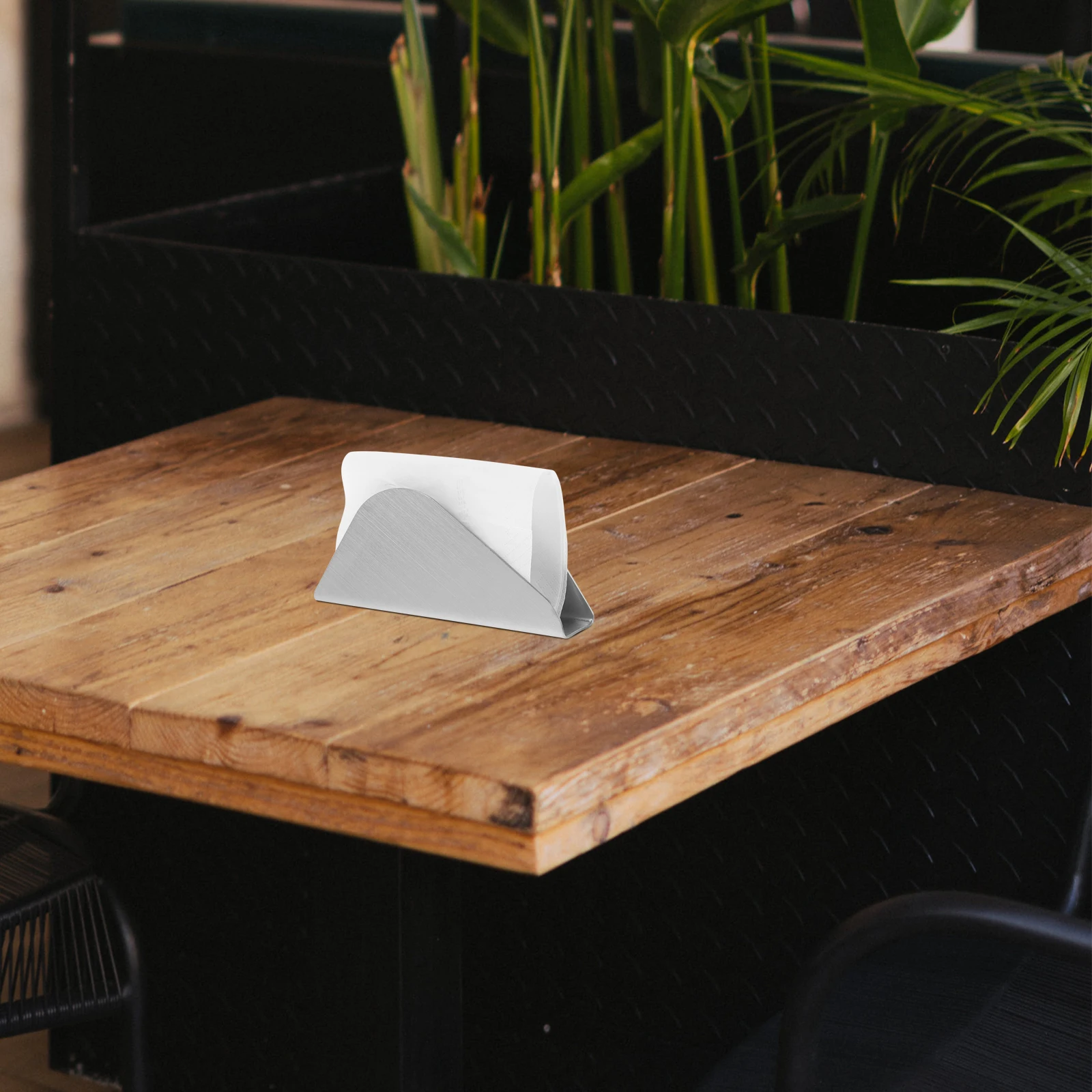 

Napkin Holders Vertical Tissue Stand Freestanding Decorate Commercial Table Silver Decorative