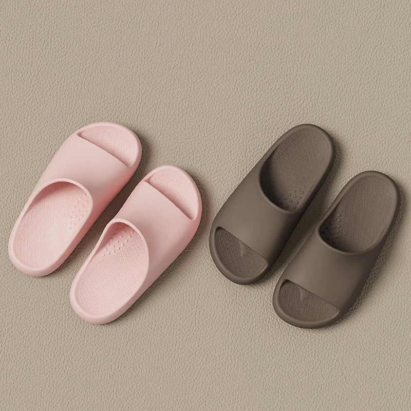 

Женские тапочки с толстой подошвой, пляжные летние сандалии, модные мужские шлепанцы из ЭВА, простые нескользящие тапочки для ванной, мягкие парные шлепанцы