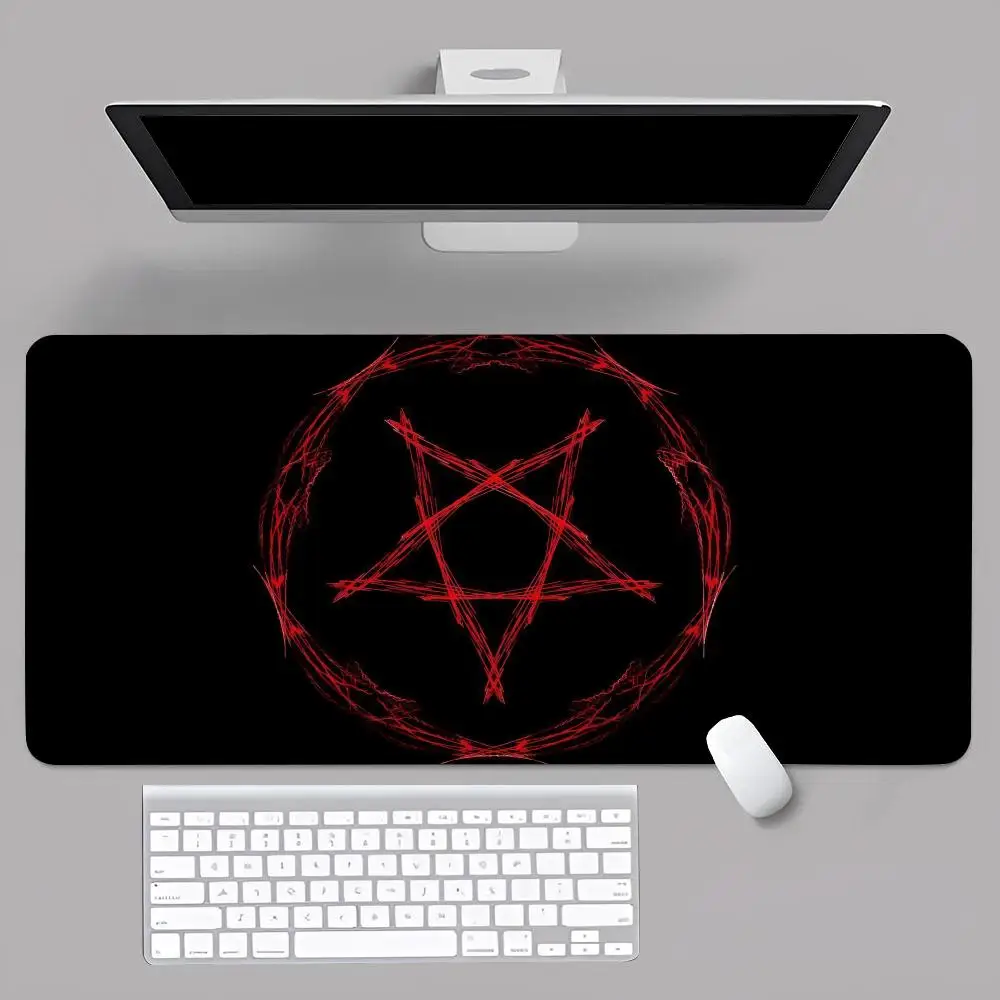 P-Pentagrams 666 D-Demonic S-Satanic MINISO Mouse Pad Anime Game Mouse Pad Computer Desk Pad Office Carpet Laptop Mouse Pad