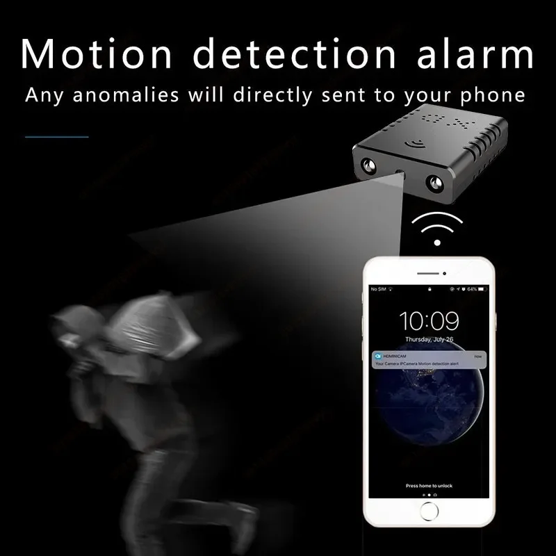 1080P HD Mini Camera Wifi Smart Home Security Small Camcorder Night Vision IP Webcam Motion Detection Alarm Invisible Espia Cam