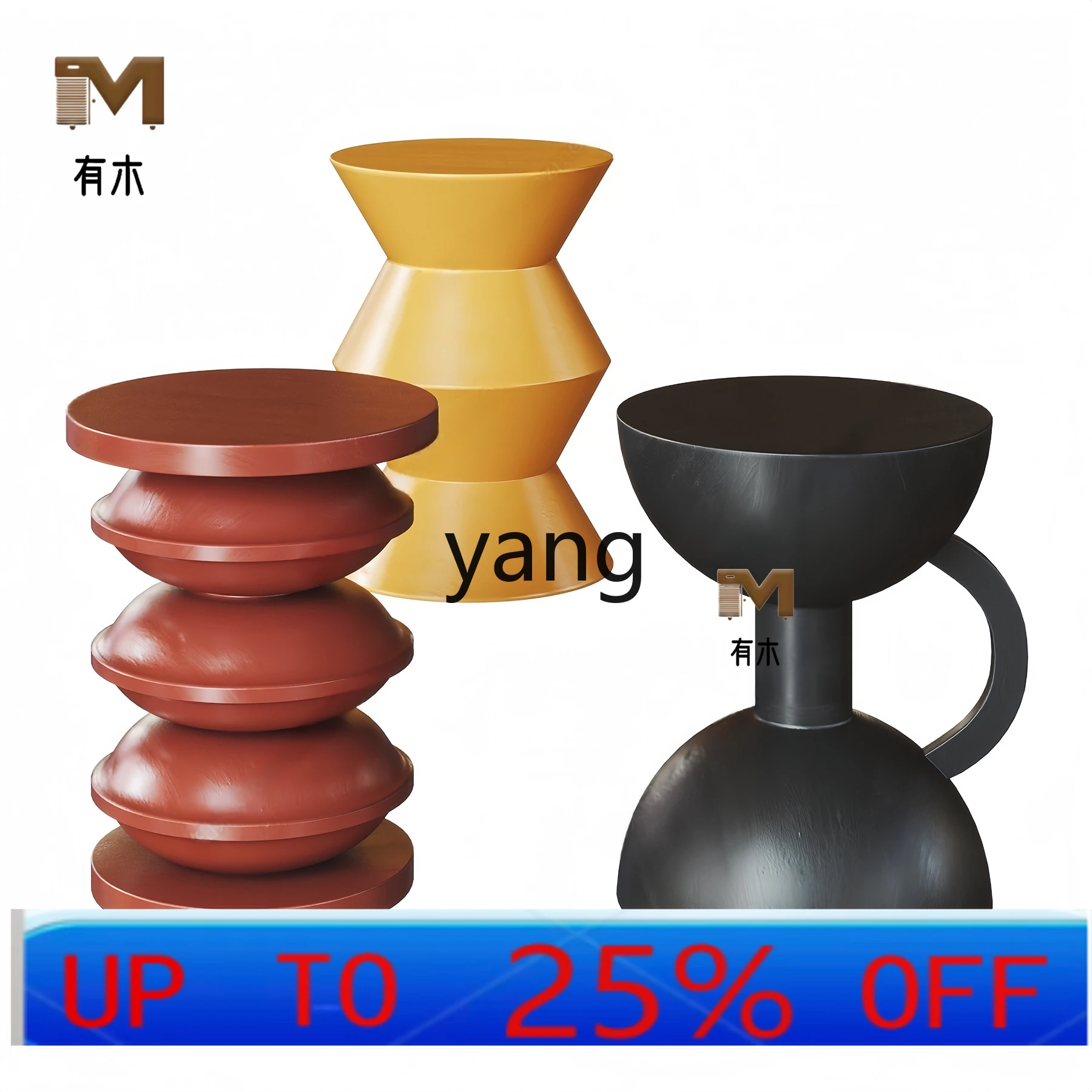 

lmm Small Round Table Solid Wood Coffee Table Simple Modern Round New Chinese Style Living Room Side