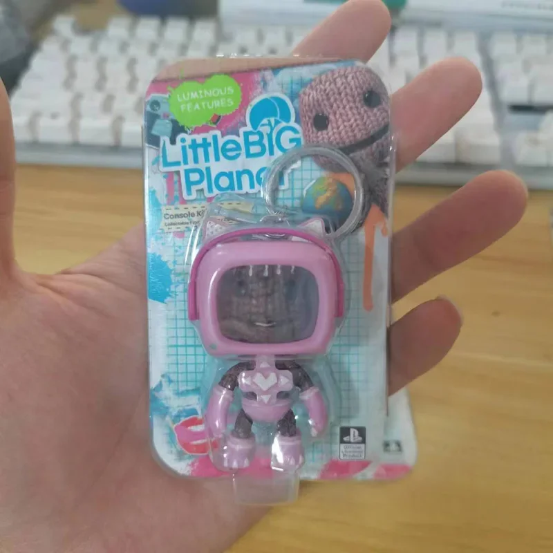 LittleBigPlanet Sackboy Cute Game Anime Figurine Keychain Models Kawaii Little Big Planet Robot Kitty Action Figure Toys Gift
